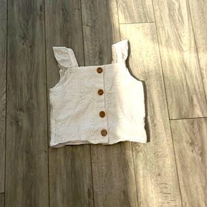 Art class white lace tank size medium (7-8)